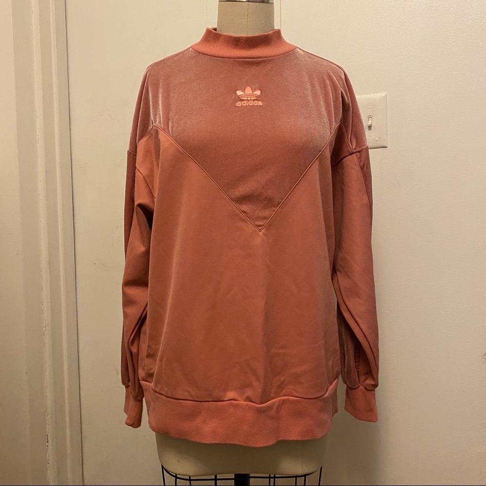Adidas Salmon Pink Ribbed sweatshirt
